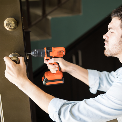 Cupboard lock installation